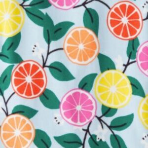 Hanna Andersson Shortie Sleeper In Organic Cotton - Citrus - NWT
